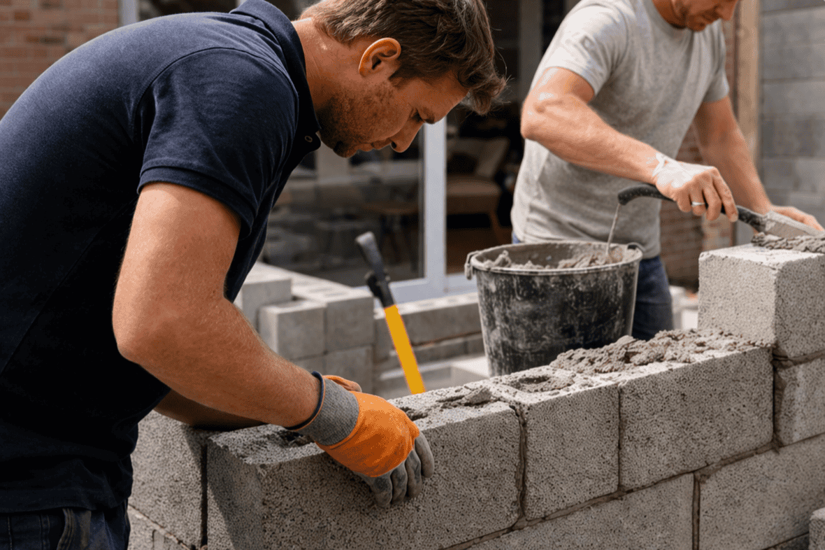 Voorbeeld van een aanbouw bij een woning